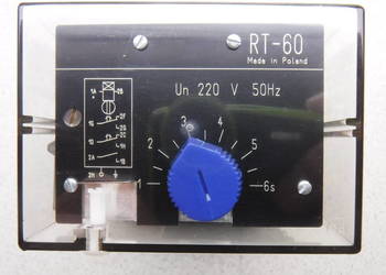 RT-60 nastaw 1-6s 220V 50 Hz przekaźnik czasowy rt60