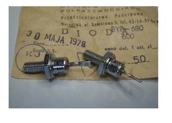 Dioda prostownicza BYP680 600 (5A 600V) Unitra CEMI
