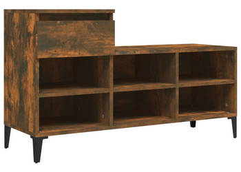 Półka na buty przydymiony dąb 102x36x60 cm WM-821217