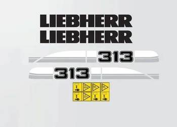 Naklejki oklejenie LIEBHERR 313 Zamiennik