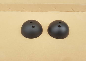 Listwa do lamp rozeta podsufitka maskownica 100mm 1/2 kuli CZARNA na haczyk