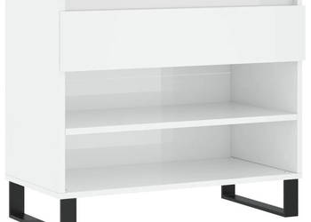 Szafka na buty wysoki połysk biała 70x36x60 cm WM-831446