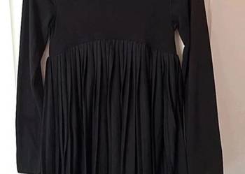 Asos czarna plisowana sukienka damska r XS