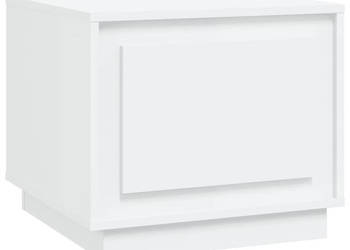 Stolik kawowy biały 51x50x44 cm materiał drewnopochodny WM-819868
