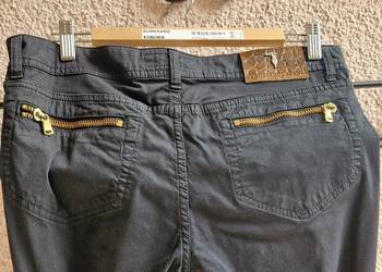 Spodnie Trussardi Jeans 33 damskie  czarne grafitowe klasyczne