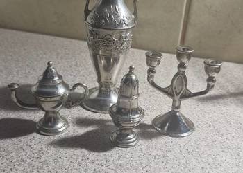 Komplet miniaturowych figurek srebrnych – zestaw 4 sztuki