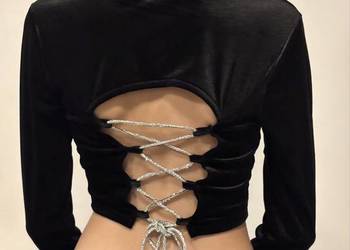 Cropp top z długim rękawem