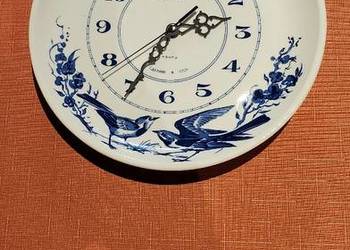 Porcelanowy zegar fajans