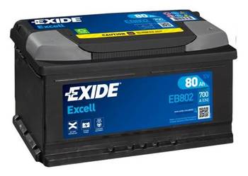 Akumulator 80Ah 700A Exide Excell EB802