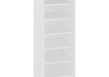 Szafka na buty biała 315x35x90 cm materiał drewnopochodny WM-808999