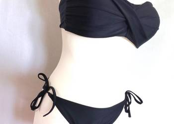 Strój Kąpielowy czarny Dwuczęściowy Bikini r. 40 NOWY
