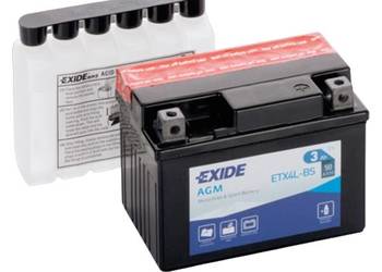 Akumulator Exide Moto AGM 12V 3Ah 50A P+ ETX4L-BS