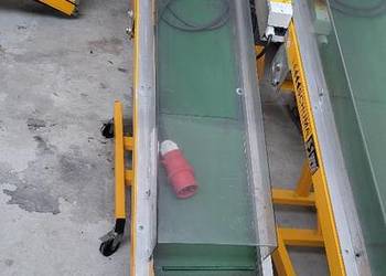 Taśmociąg z zabierakami, przenośnik taśmowy 250 x 30 cm - 7 sztuk