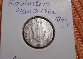 moneta srebrna Królestwo Hanowaru z 1844r