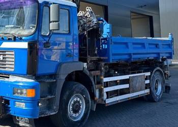 Wywrotka 4x4 z dzwigiem Man F2000
