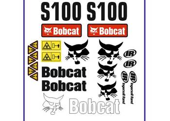 Naklejki Bobcat S100 Miniładowarka ładowarka kołowa Zestaw Nalepki
