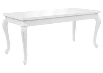 Stół do jadalni 179 x 89 x 81 cm biały wysoki połysk WM-246958