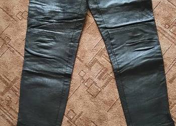 Spodnie skórzane czarne