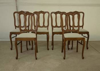 krzesła ludwikowskie komplet 6 krzeseł