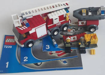 Klocki LEGO city straż pożarna 7239 wóz strażacki z drabiną + instrukcje