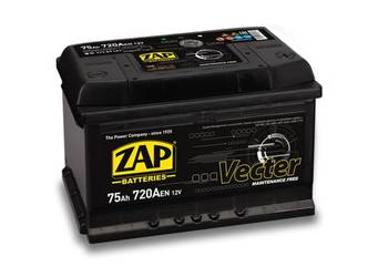 Akumulator ZAP Vecter 75Ah 720A wysoka PRAWY PLUS