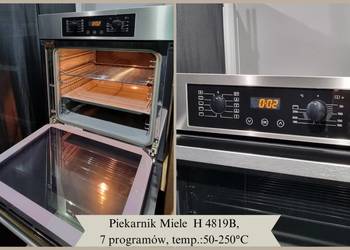 Piekarnik Miele H 4819B, zegar, chowane pokrętła, ŁATWA OBSŁ