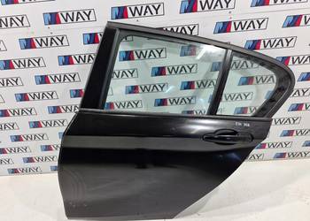 BMW 1 F20 DRZWI LEWY TYŁ TYLNE LEWE 668 SCHWARZ II KOMPLETNE
