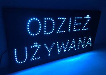 Odzież używana LED reklama 80 x 40cm zewnętrzna NOWA