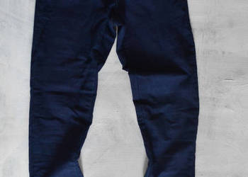 granatowe spodnie z wysokim stanem S slim fit Miss Selfridge
