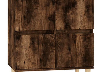 Komoda przydymiony dąb 60x35x70 cm materiał drewnopochodny WM-821161