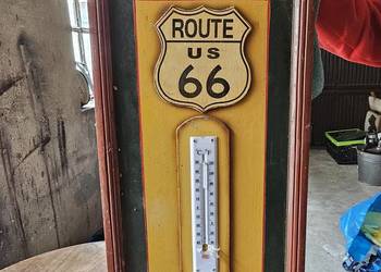 Obraz drewniany z termometrem