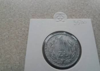 Moneta 1 zł bez znaku mennicy rok 1975