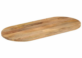 Blat stołu 100x40x38 cm owalny lite drewno mango WM-370134