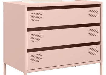Szafka różowa 68x39x585 cm stal walcowana na zimno WM-851293