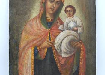 Obraz Matki Boskej z Dzieciątkiem, Ukraina XIX w.