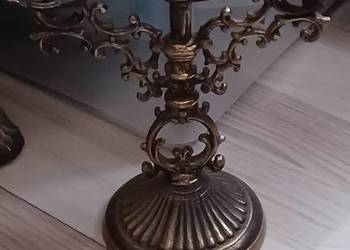 ŚWIECZNIKI MOSIĘŻNE JEDEN NA 1 ŚWIECE GLOWA ANIOLA I JEDEN NA 3 ŚWIECE