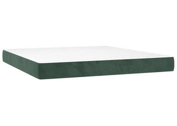 Materac kieszeniowy ciemnozielony 180x200x20 cm aksamit WM-347851