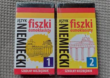 nowe "Fiszki ósmoklasisty. Język niemiecki" część I i II