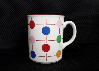 Porcelit Pruszków kubek grochy kółka