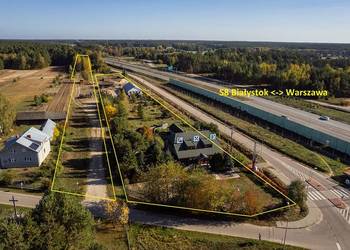 Nowa oferta: Nieruchomość usługowa 1,6049 ha przy trasie S8, 1 600 000 zł