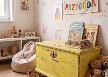 Drewniany Kufer / Skrzynia – Vintage AntykiMarki.pl