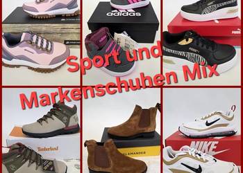 Mix sportowego i markowego obuwia — Adidas, Nike, Reebok, Puma, Timberland
