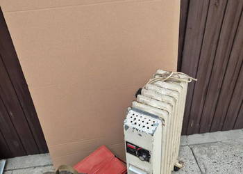 Silnik 1-fazowy grzejnik olejowy skrzynka narzędziowa