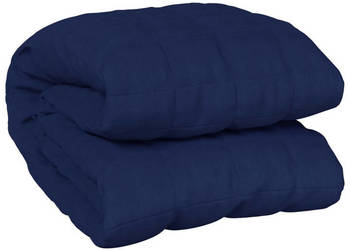 Koc obciążeniowy niebieski 200x225 cm 13 kg tkanina WM-350745