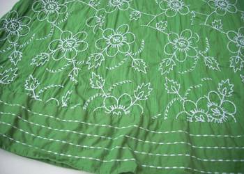 M&Co. Spódnica Haftowana Bawełna 42 XL Zielona