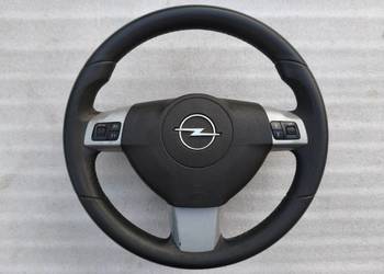 Skórzana Kierownica Multifunkcyjna Opel Astra H Zafira B