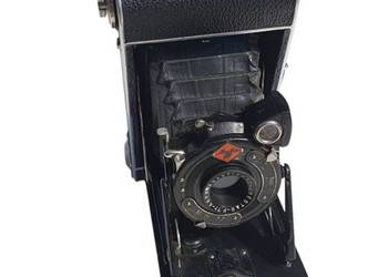 Stary aparat miechowy Agfa z obiektywem Agfa Anastigmat Jgestar F:7.7 etui
