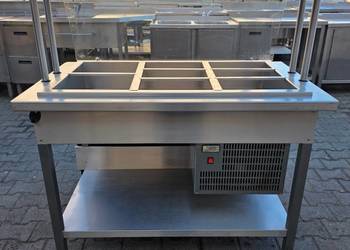 Bar Chłodniczy - Dora Metal - 3 x1/1 GN z Nadstawką Przeszkloną M.1347 N