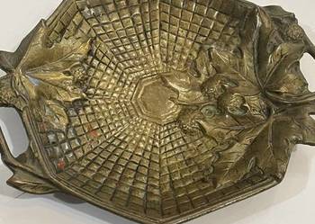 Secesyjna Patera z Mosiądzu