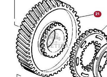 Massey Ferguson 3690 Koło Zębate Zębnik Zębatka Przekładni Dynashift CZĘŚC…
